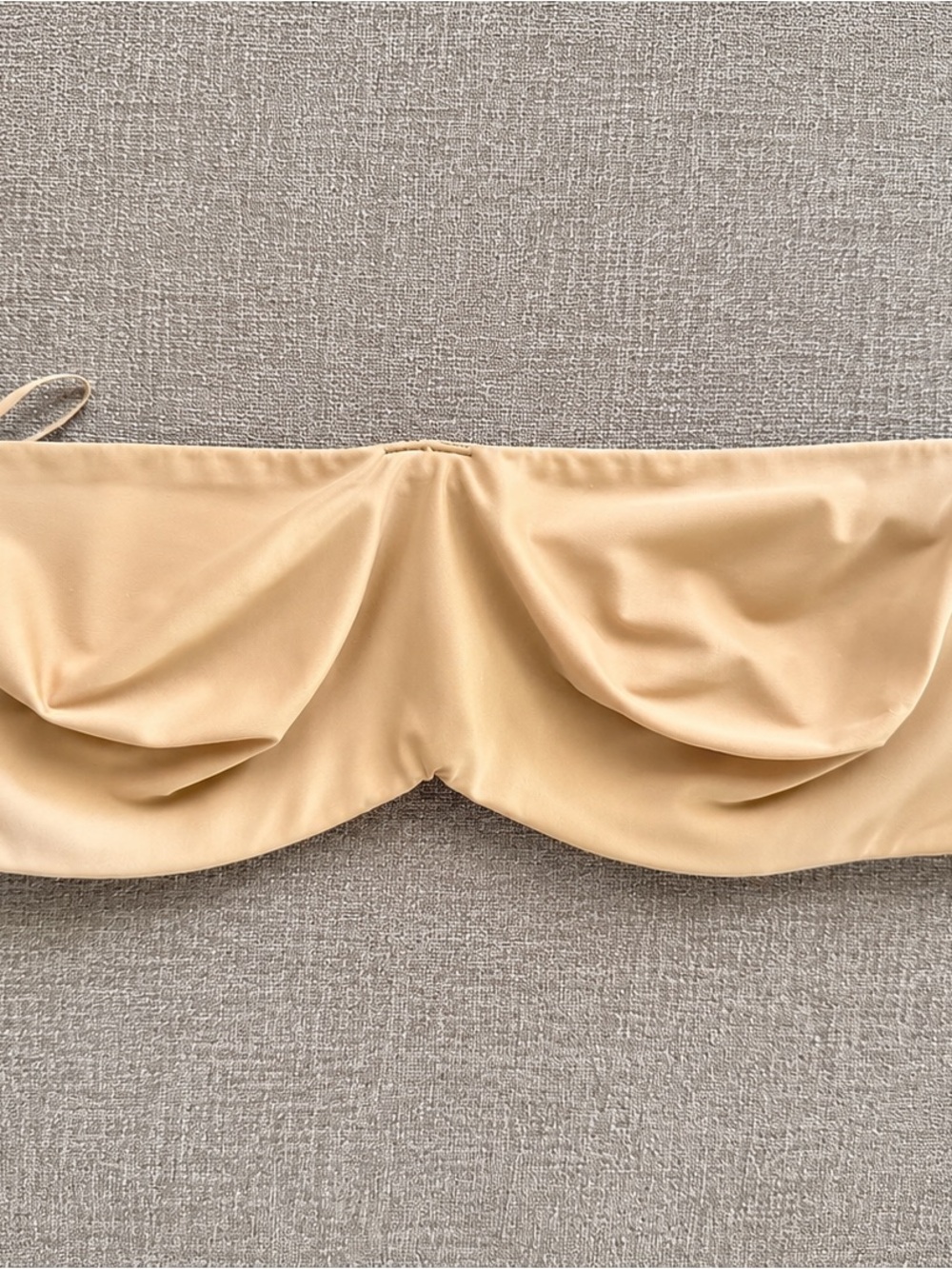 Strapless Satin Bandeau Bra in Nude